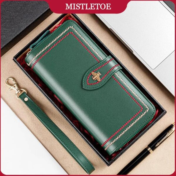 Portefeuille long femme RFID grand format