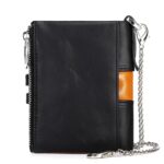 Portefeuille à chaîne cuir PU de dos
